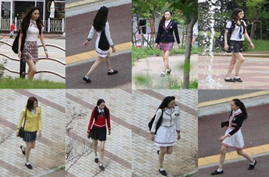 韓國制服狂女孩《金星星》一年四季只穿制服