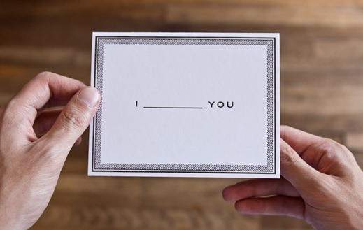 《I ___You卡片》大家要填什麼寫給誰呢？