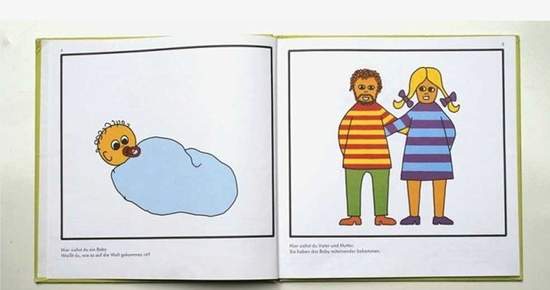 德國學齡《健康教育》課本~圖解大人愛愛的過程~❤