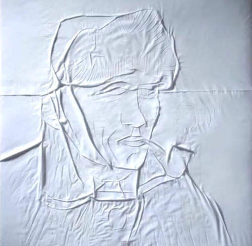 神奇《熨斗畫》~捏一捏梵谷就出現