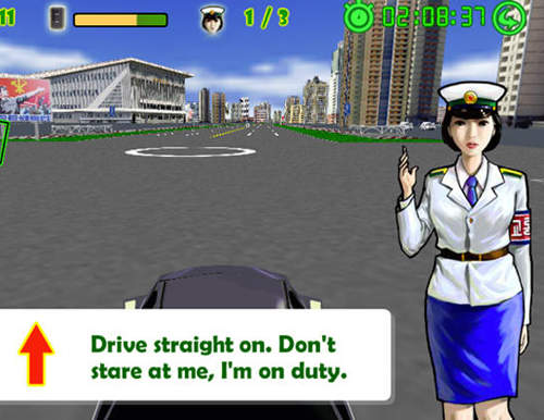 《平壤賽車》美女交警帶你暢遊北韓首都? 《平壤賽車》美女交警帶你暢遊北韓首都?