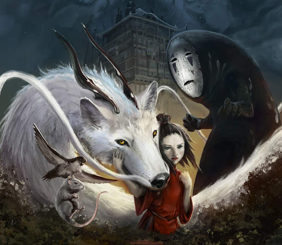 宮崎駿的動畫 你的風格！動畫海報重製