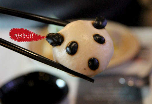 《熊貓饅頭》在韓國中華料理店大受歡迎喔！