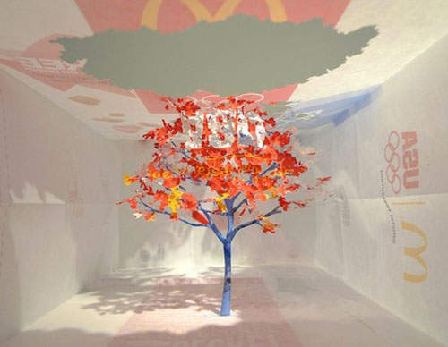 超精細《紙袋雕刻》~從紙袋裡蹦出一棵樹 超精細《紙袋雕刻》~從紙袋裡蹦出一棵樹