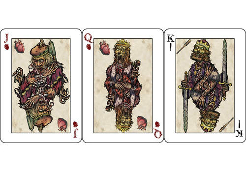 《殭屍撲克牌》融合了可怕的殭屍和經典的四種花色～