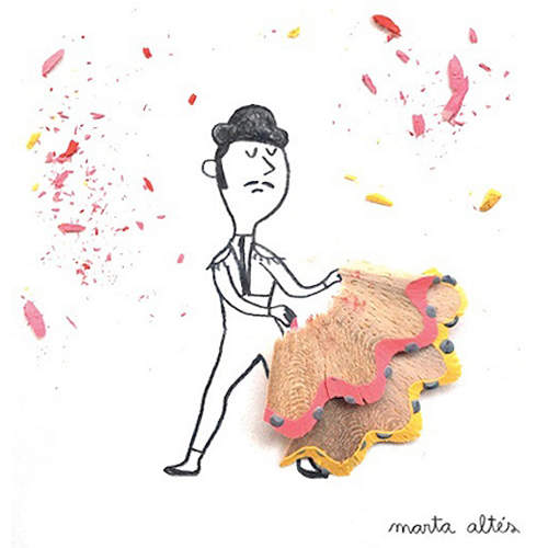 《鉛筆屑藝術》那我的眼線筆應該也可以拿來這樣玩ww