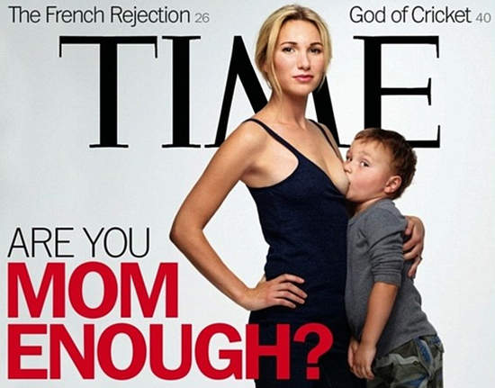 惡搞《哺乳照》封面 美國人真的很有梗