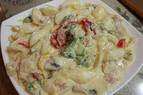 超奶《白醬年糕》~韓國美眉的創意美食 ψ(￣︶￣ )