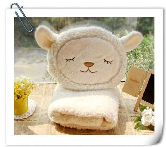 《綿羊膝蓋毯》超暖超可愛的喔～