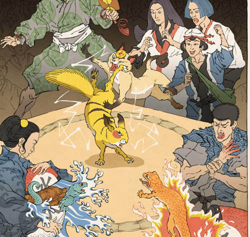  老外畫的「浮世繪電玩英雄」PART 2！這下真的要作成版畫啦！