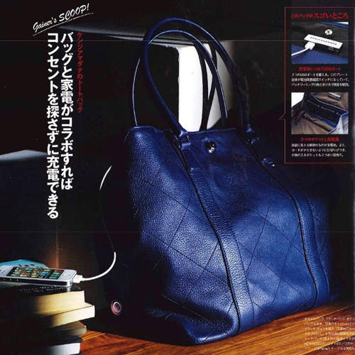 《充電器包包》手機放裡面就能直接充電喔！