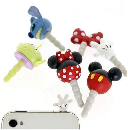 《迪斯尼人物耳機孔裝飾》超★級★可★愛 《迪斯尼人物耳機孔裝飾》超★級★可★愛