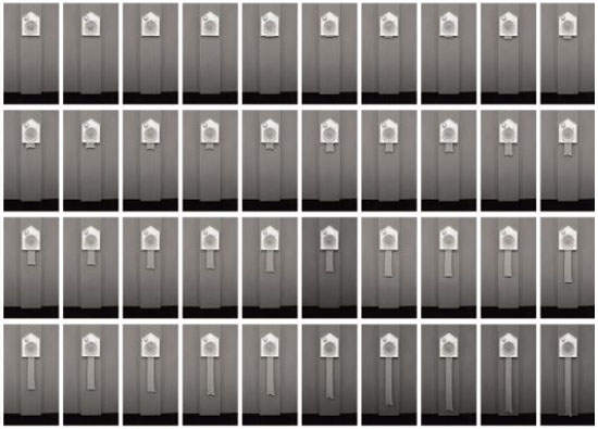 《針織時鐘》織完一條圍巾~一年就過了 《針織時鐘》織完一條圍巾~一年就過了