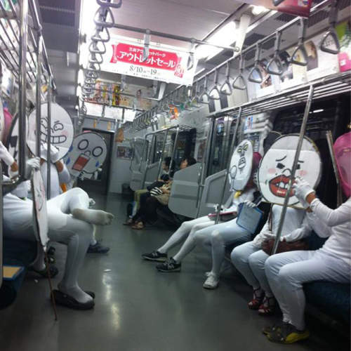 特色貼圖也搭電車?!《LINE集團》出沒山手線wwwwwww 特色貼圖也搭電車?!《LINE集團》出沒山手線wwwwwww