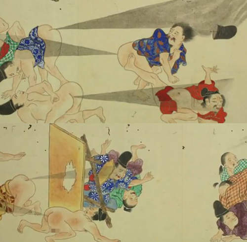 《放屁合戰繪卷》原來古時候都用這個當武器(誤) 《放屁合戰繪卷》原來古時候都用這個當武器(誤)
