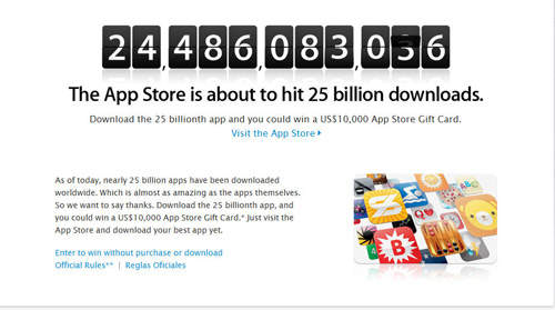 蘋果App Store 250億次下載 二禮拜後的月圓時刻正是下手時候！？