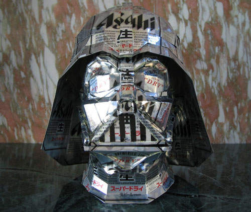 超高端回收藝術 空罐作成的各種角色模型 超高端回收藝術 空罐作成的各種角色模型