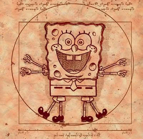 海綿寶寶亂入～跟好朋友一起加入世界名畫