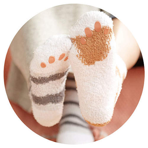 《貓肉球襪子》體驗一下擁有肉球的感覺吧～♥