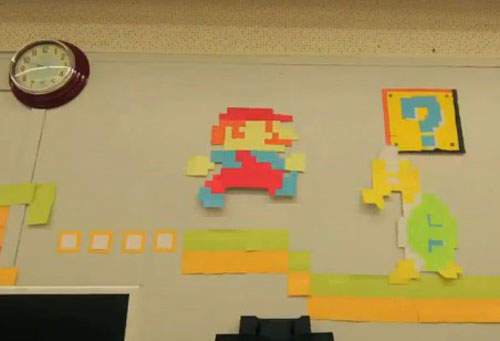 便利貼瑪莉歐出現在辨公室中幫你達成最後任務?! 便利貼瑪莉歐出現在辨公室中幫你達成最後任務?!