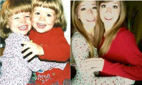 過去對照現在 照片中的人長大了