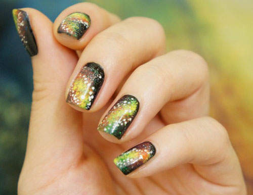 指彩系列《銀河系彩繪》以後咬指甲都能咬碎一顆木星