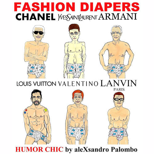 扒光名牌設計師的《惡搞肖像》連紙尿褲都登場wwww