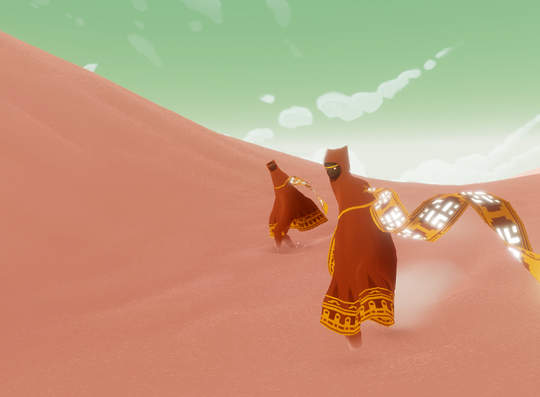 《風之旅人》 玩家自製長袍貓耳旅人～太可愛啦♥