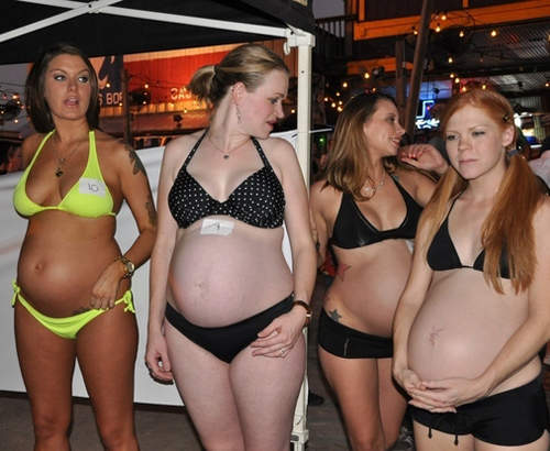 美國《孕婦比基尼大賽》馬麻真的好偉大（淚）