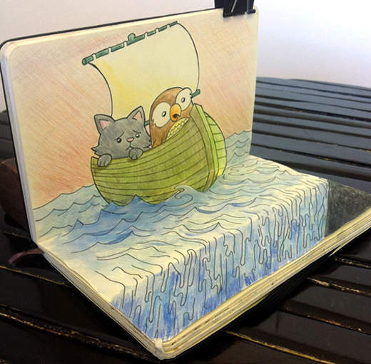 《手繪素描 pop up》有夠神奇用鉛筆畫出來的 3D ! 《手繪素描 pop up》有夠神奇用鉛筆畫出來的 3D !