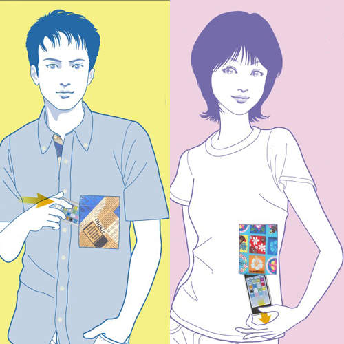 智慧型手機專用口袋《K-POCKE》還真的不會掉出來耶～