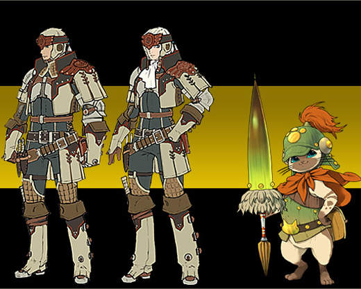 《魔物獵人4》遊戲概念圖 新防具、角色、魔物公開！