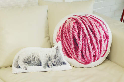 超可愛的《轉印抱枕》 貓貓狗狗隨你挑啦～