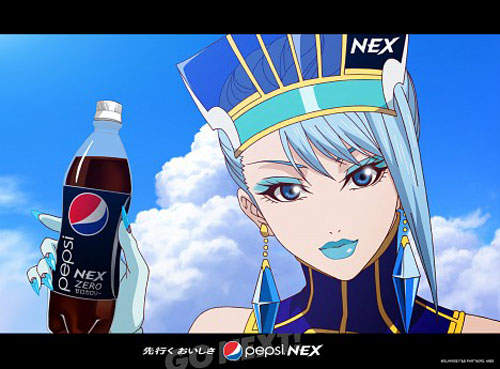 蔚藍玫瑰代言《Tiger&Bunny》百事可樂上架