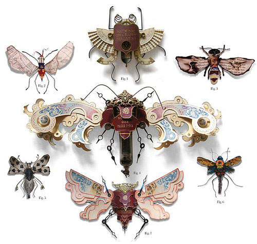 《鋼鐵蟲》全金屬打造的昆蟲標本現身