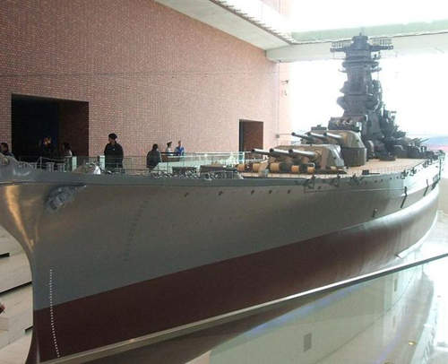 大和號博物館 1/10比例的超雄偉大和號模型 大和號博物館 1/10比例的超雄偉大和號模型