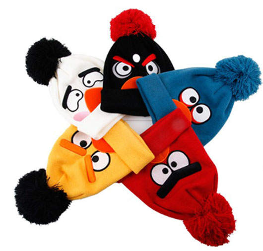 《憤怒鳥針織帽》我好想戴著你去滑雪喔♥ 