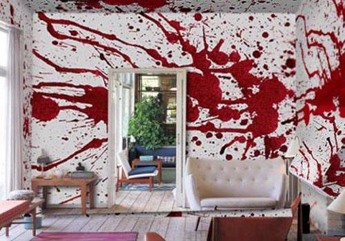 恐怖的《血跡壁紙》...家裡發生了什麼事嗎？？？