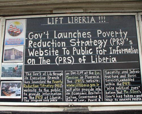 賴比瑞亞公開亭 黑板上無私分享的國際新聞 賴比瑞亞公開亭 黑板上無私分享的國際新聞