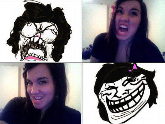 這也是二次元vs三次元?女學生做出網路熱門表情 這也是二次元vs三次元?女學生做出網路熱門表情