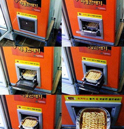 《泡麵販賣機》3分鐘幫你煮好韓國泡麵^▽^