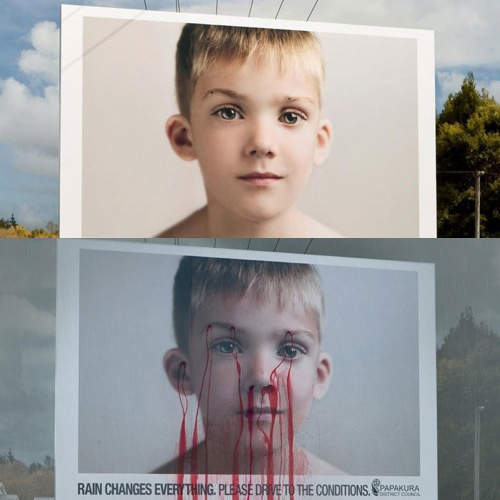 雨天限定的廣告 不下雨還看不到喔! 雨天限定的廣告 不下雨還看不到喔!