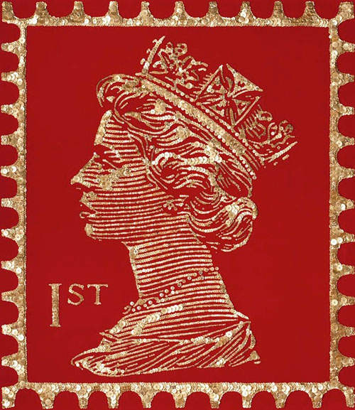 精細《鈕扣女王畫》燈光下還會閃閃發亮 精細《鈕扣女王畫》燈光下還會閃閃發亮