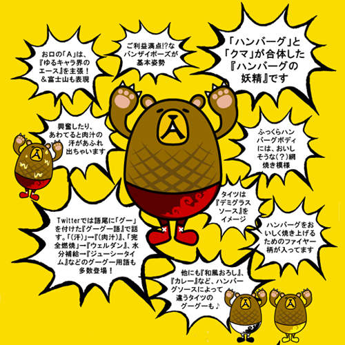 超美味吉祥物《漢堡排熊》偶爾還會噴出肉汁ww 超美味吉祥物《漢堡排熊》偶爾還會噴出肉汁ww