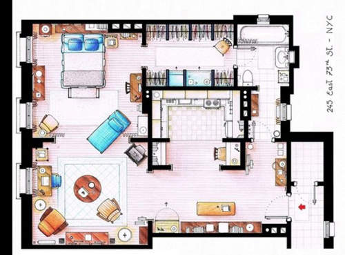 《動漫、影集住宅圖》熱門動漫畫跟影集中出現的房子平面圖大公開～