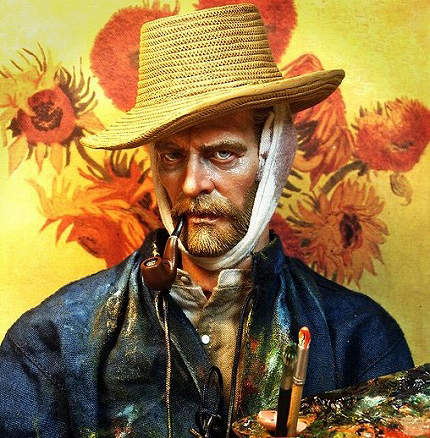 全球限量10組《梵谷1/6尺寸公仔》印象派畫家面容性格重現