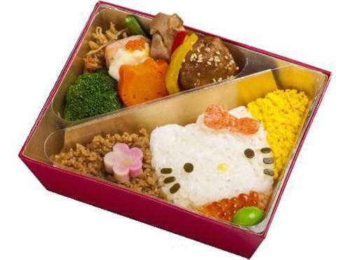 《凱蒂貓江戸三兄弟便當》這麼可愛的便當怎麼捨得吃呢！