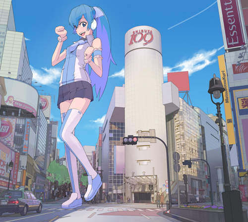 巨大化初音ミク降臨渋谷!(˚ ∀ ˚  ) 巨大化初音ミク降臨渋谷!(˚ ∀ ˚  )