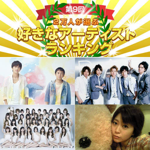 賀♥嵐榮登三連霸「最喜歡的日本國民藝人」YEAH～