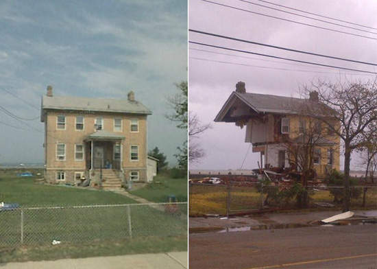 Sandy颶風襲擊美東  災情前後對比圖